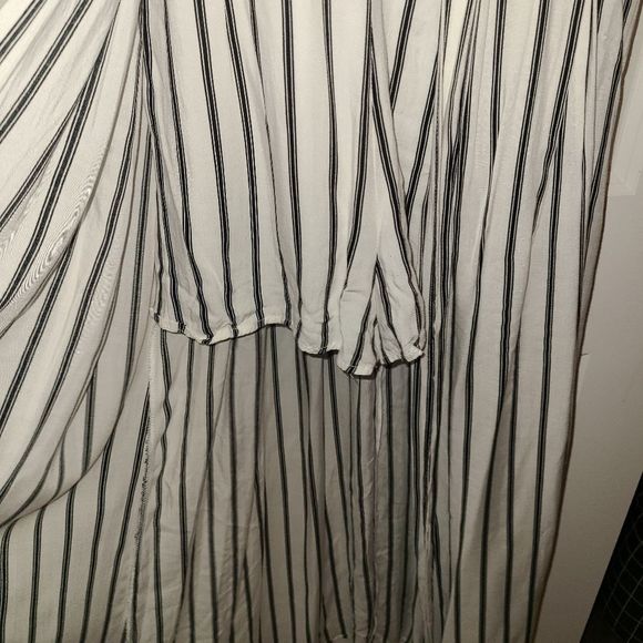 Impeccable Pig black & white Striped Maxi Romper Jumpsuit - Picture 10 of 17